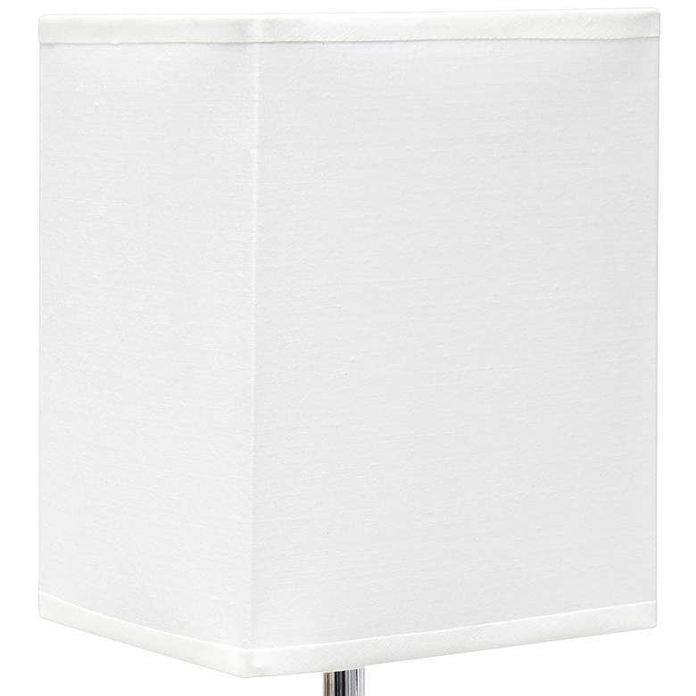 Image 3 Simple Designs 11 3/4" High Petite Gray Faux Stone Table Lamp more views