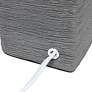 Simple Designs 11 3/4" High Petite Gray Faux Stone Table Lamp