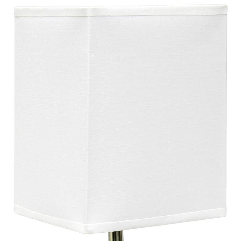 Image 3 Simple Designs 11 3/4" High Petite Off-White Faux Stone Table Lamp more views