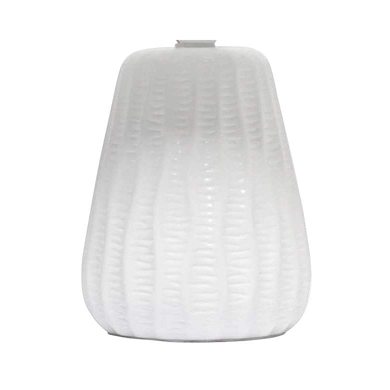 Image 4 Simple Designs 11 inch High Off-White Pastel Accent Table Lamp more views