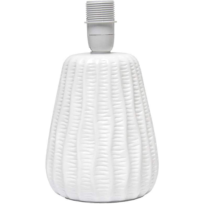 Image 6 Simple Designs 11" High Off-White Pastel Accent Table Lamp more views