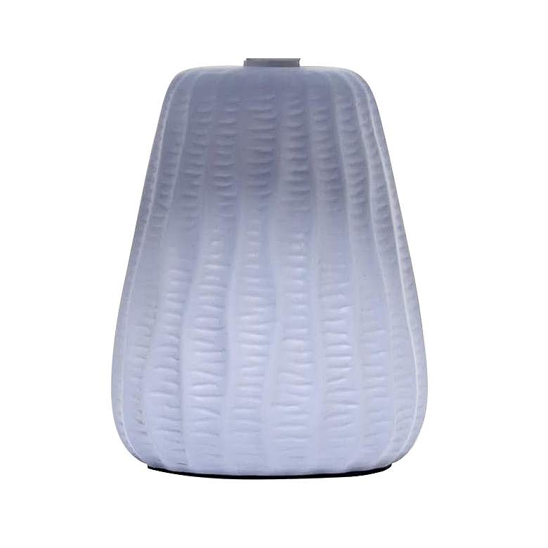 Image 4 Simple Designs 11 inch High Periwinkle Pastel Accent Table Lamp more views