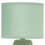 Simple Designs 11" High Sage Green Pastel Accent Table Lamp