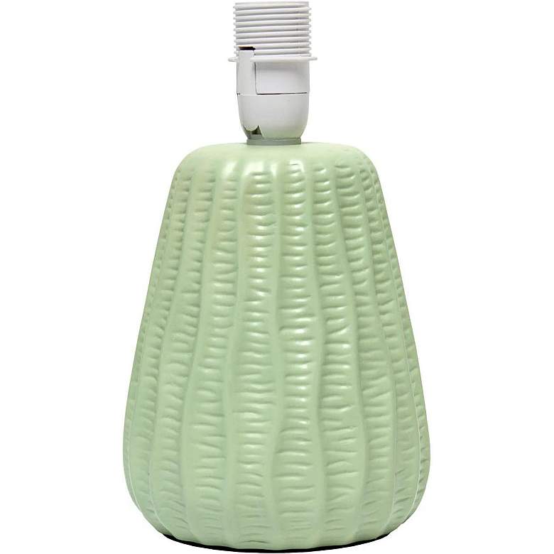Image 5 Simple Designs 11" High Sage Green Pastel Accent Table Lamp more views
