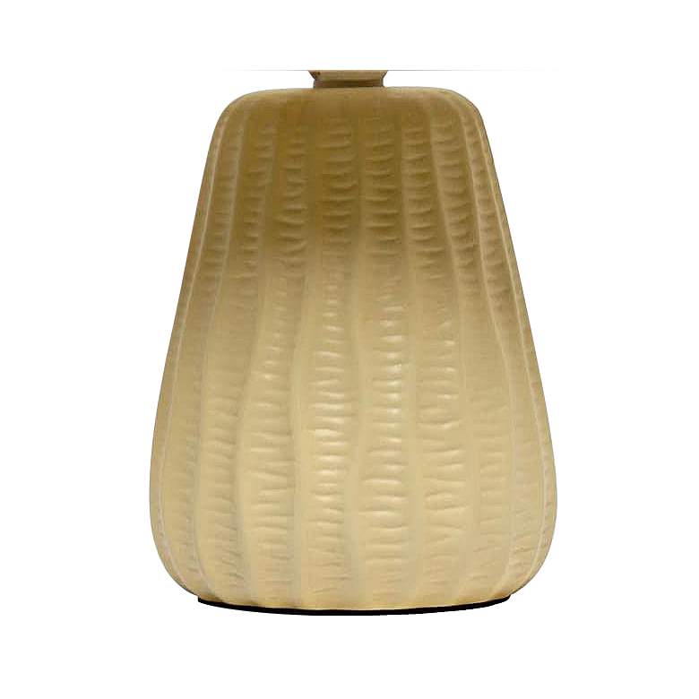 Image 4 Simple Designs 11" High Tan Pastel Ceramic Accent Table Lamp more views