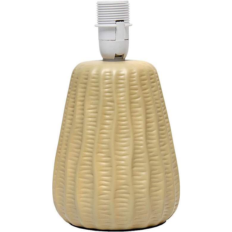 Image 5 Simple Designs 11" High Tan Pastel Ceramic Accent Table Lamp more views
