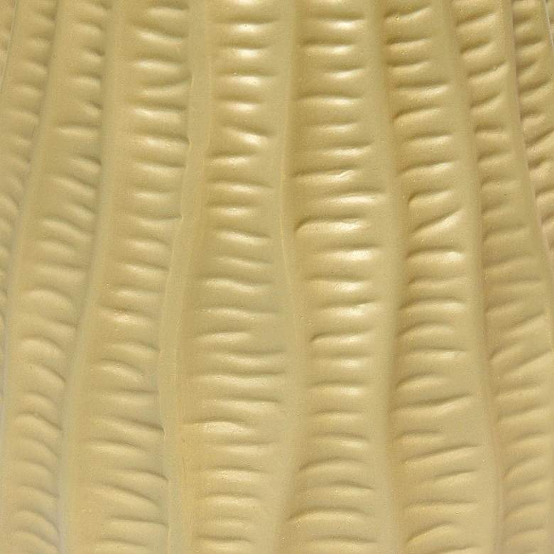 Image 7 Simple Designs 11" High Tan Pastel Ceramic Accent Table Lamp more views