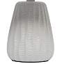 Simple Designs 11"H Gray Pastel Ceramic Accent Table Lamp