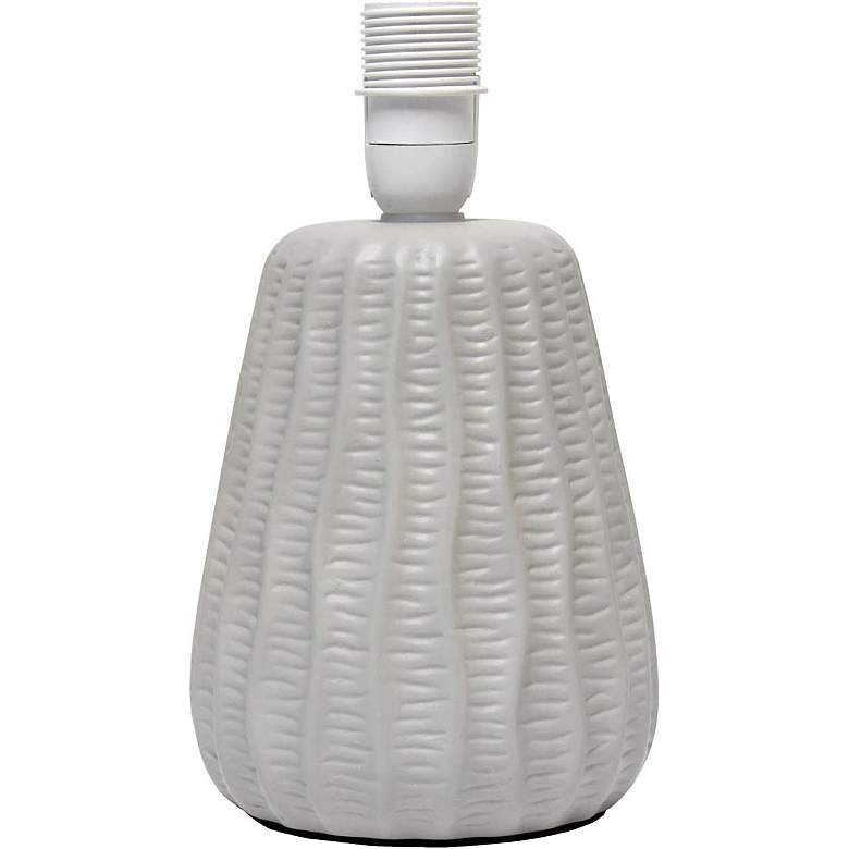 Image 6 Simple Designs 11"H Gray Pastel Ceramic Accent Table Lamp more views