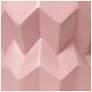Simple Designs 12.5" Chic Glow Ceramic Table Lamp w WHT Fabric Shade, Pink
