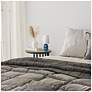 6_Simple Designs 12.5" Chic Glow Ceramic Table Lamp, White Fabric Shade, Teal more views