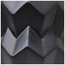 Simple Designs 12.5" Chic Glow Ceramic Table Lamp, WHT Fabric Shade, Black