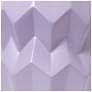 Simple Designs 12.5" Chic Glow Ceramic Table Lp, Wht Fabric Shade, Lavender