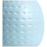 Simple Designs 12.5" Chic Glow Petite Dimpled Ceramic Table Lamp, Baby Blue