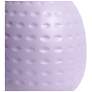 Simple Designs 12.5" Chic Glow Petite Dimpled Ceramic Table Lamp, Lavender