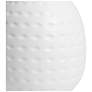 Simple Designs 12.5" Chic Glow Petite Dimpled Ceramic Table Lamp, Off White