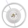Simple Designs 12.5" Chic Glow Petite Dimpled Ceramic Table Lamp, Off White
