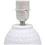 Simple Designs 12.5" Chic Glow Petite Dimpled Ceramic Table Lamp, Off White