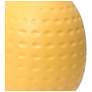 Simple Designs 12.5" Chic Glow Petite Dimpled Ceramic Table Lamp, Yellow
