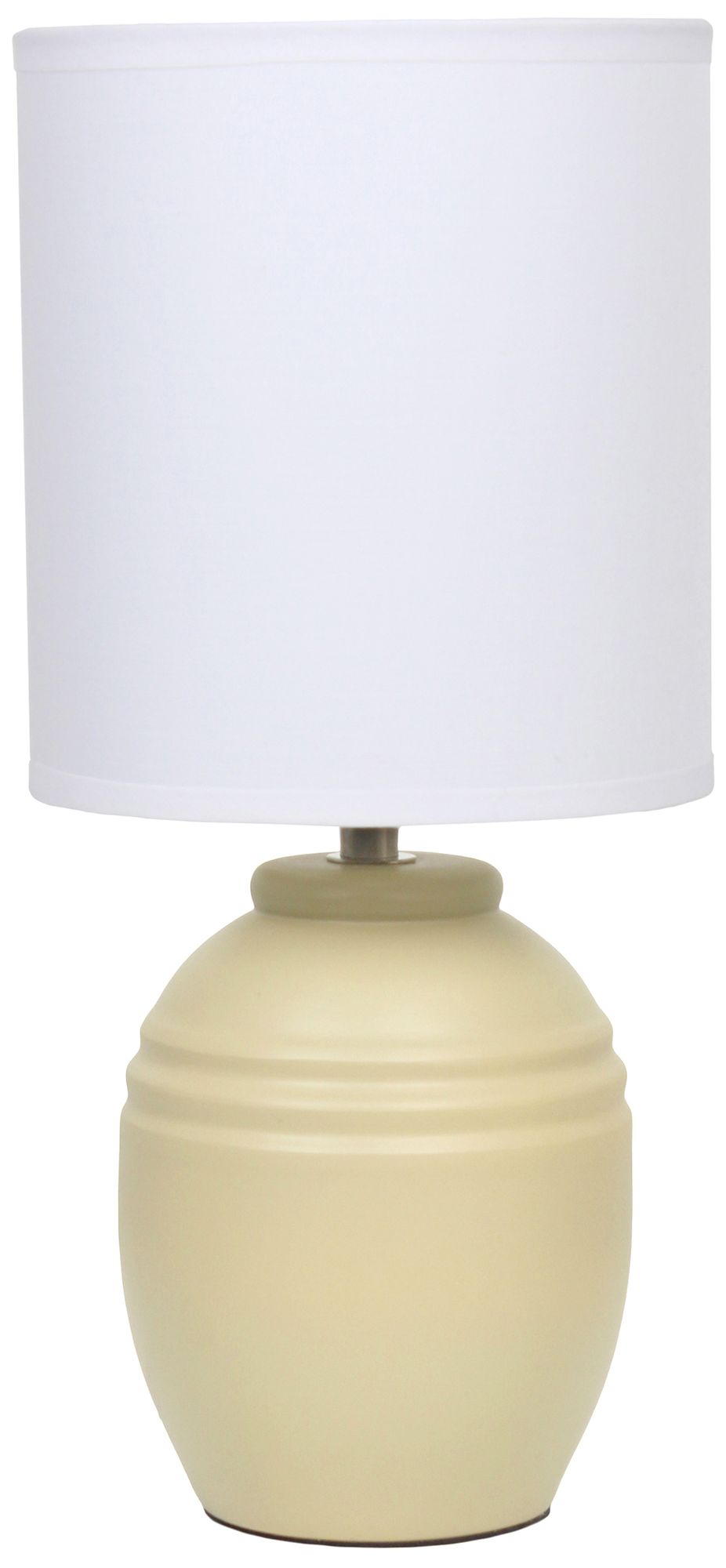 Image 2 Simple Designs 12.5" Mini Classic Jar Table Lamp w Fbc Shade, Khaki more views