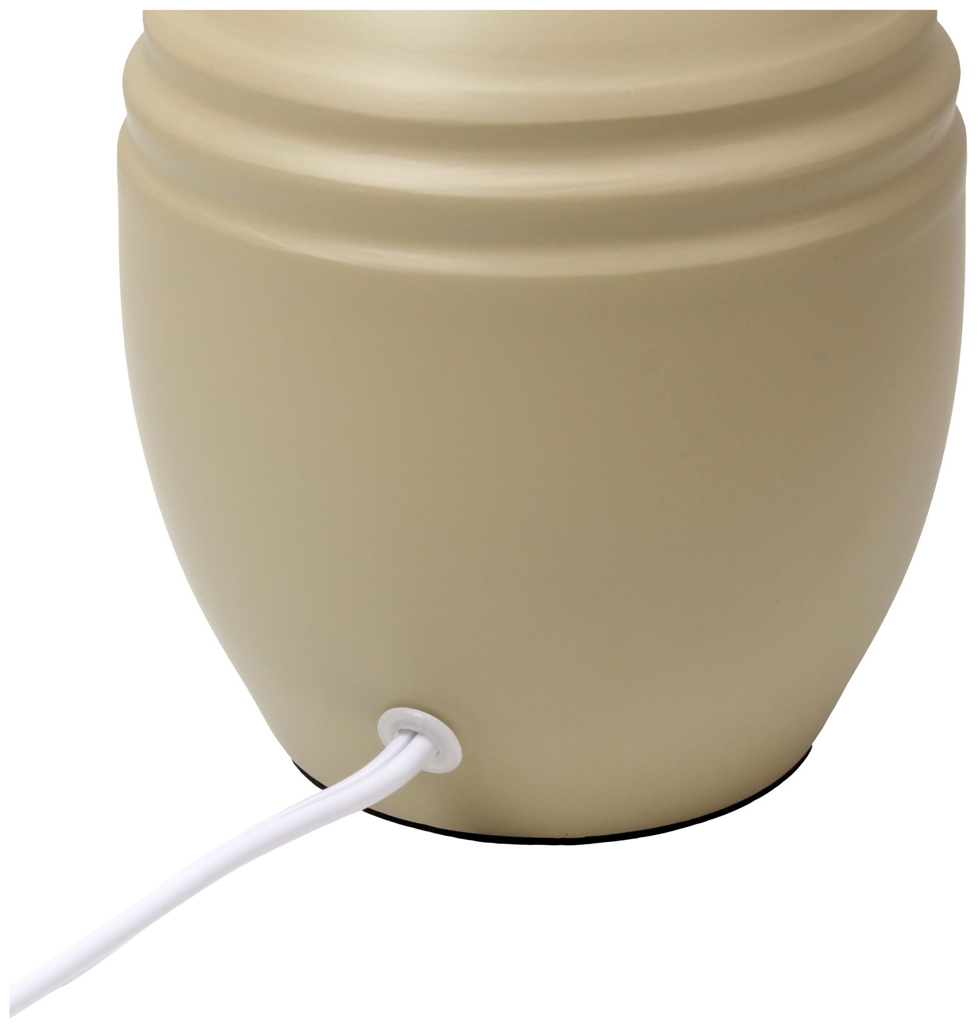 Simple Designs 12.5" Mini Classic Jar Table Lamp w Fbc Shade, Khaki