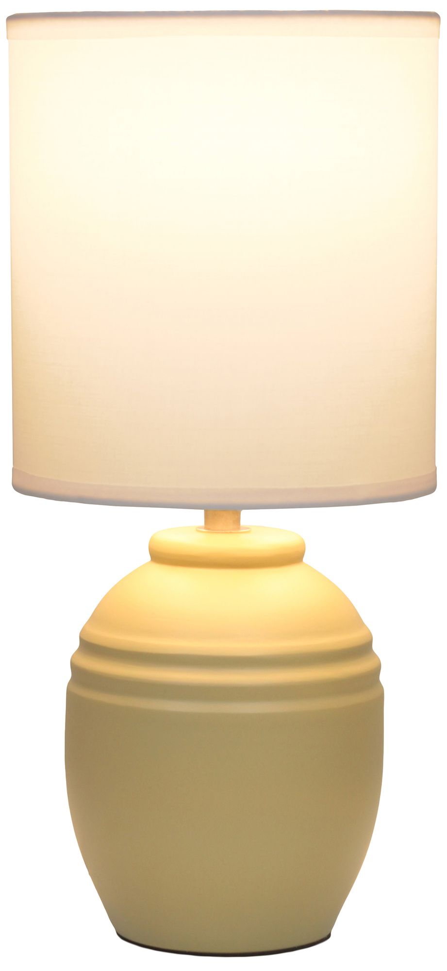 Image 3 Simple Designs 12.5" Mini Classic Jar Table Lamp w Fbc Shade, Khaki more views