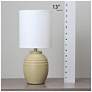 7_Simple Designs 12.5" Mini Classic Jar Table Lamp w Fbc Shade, Khaki more views