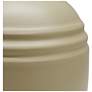 Simple Designs 12.5" Mini Classic Jar Table Lamp w Fbc Shade, Khaki