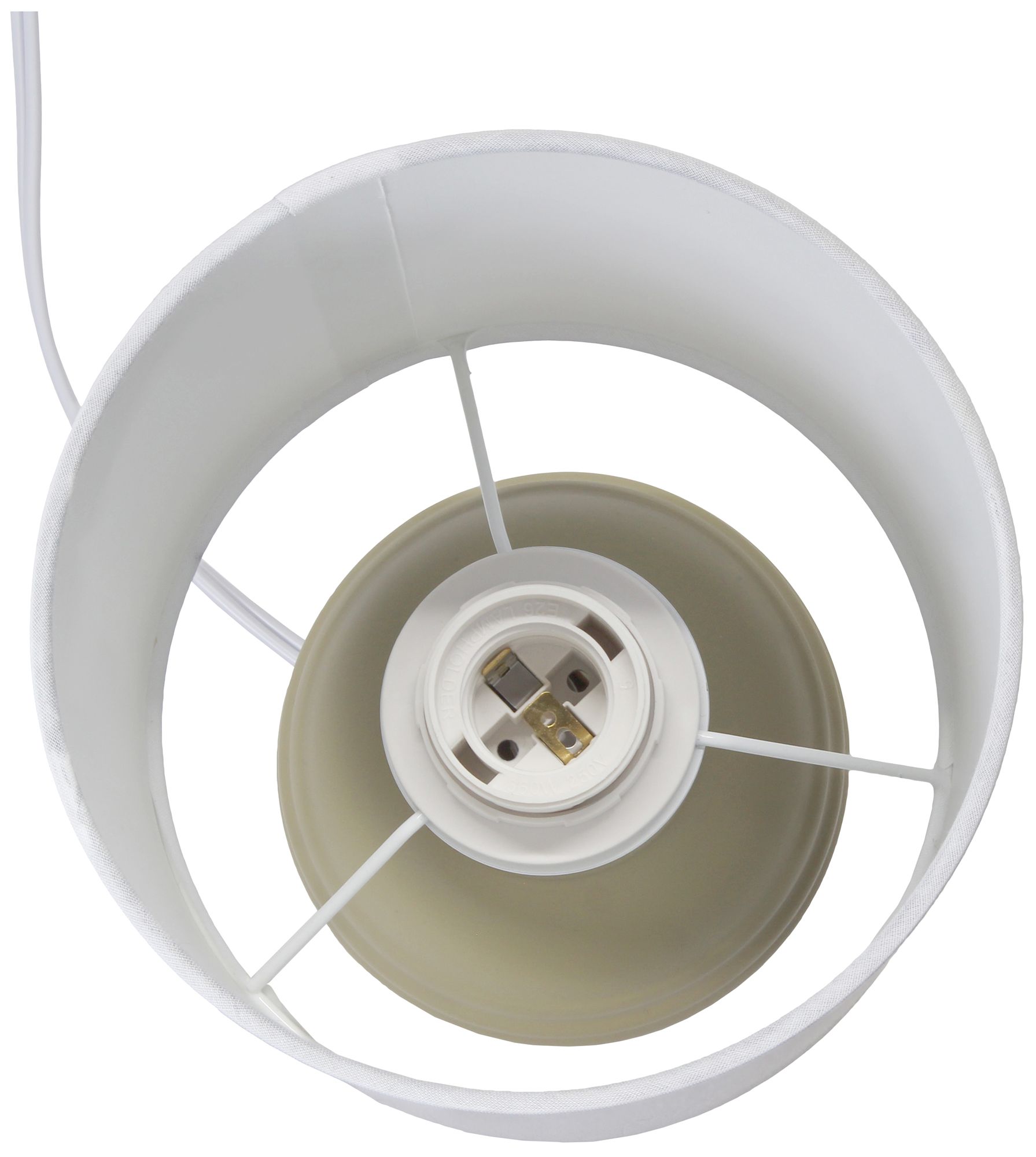 Simple Designs 12.5" Mini Classic Jar Table Lamp w Fbc Shade, Khaki