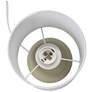 Simple Designs 12.5" Mini Classic Jar Table Lamp w Fbc Shade, Khaki