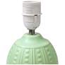 Simple Designs 12.5" Mini Texturized Oval Tb Lp, WHT Fbc Shade ,Lime Green