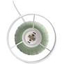 Simple Designs 12.5" Mini Texturized Oval Tb Lp, WHT Fbc Shade ,Lime Green