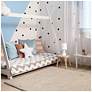 6_Simple Designs 12.5" Stacked Gourd Ceramic Tbl Lp, Off White, WHT Fbc Shade more views