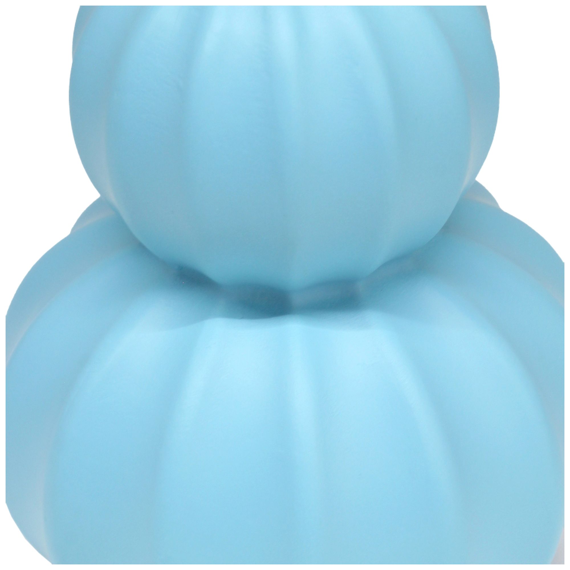 Simple Designs 12.5" Stacked Gourd CRMC Tb Lp, Baby Blue, White Fbc Shade