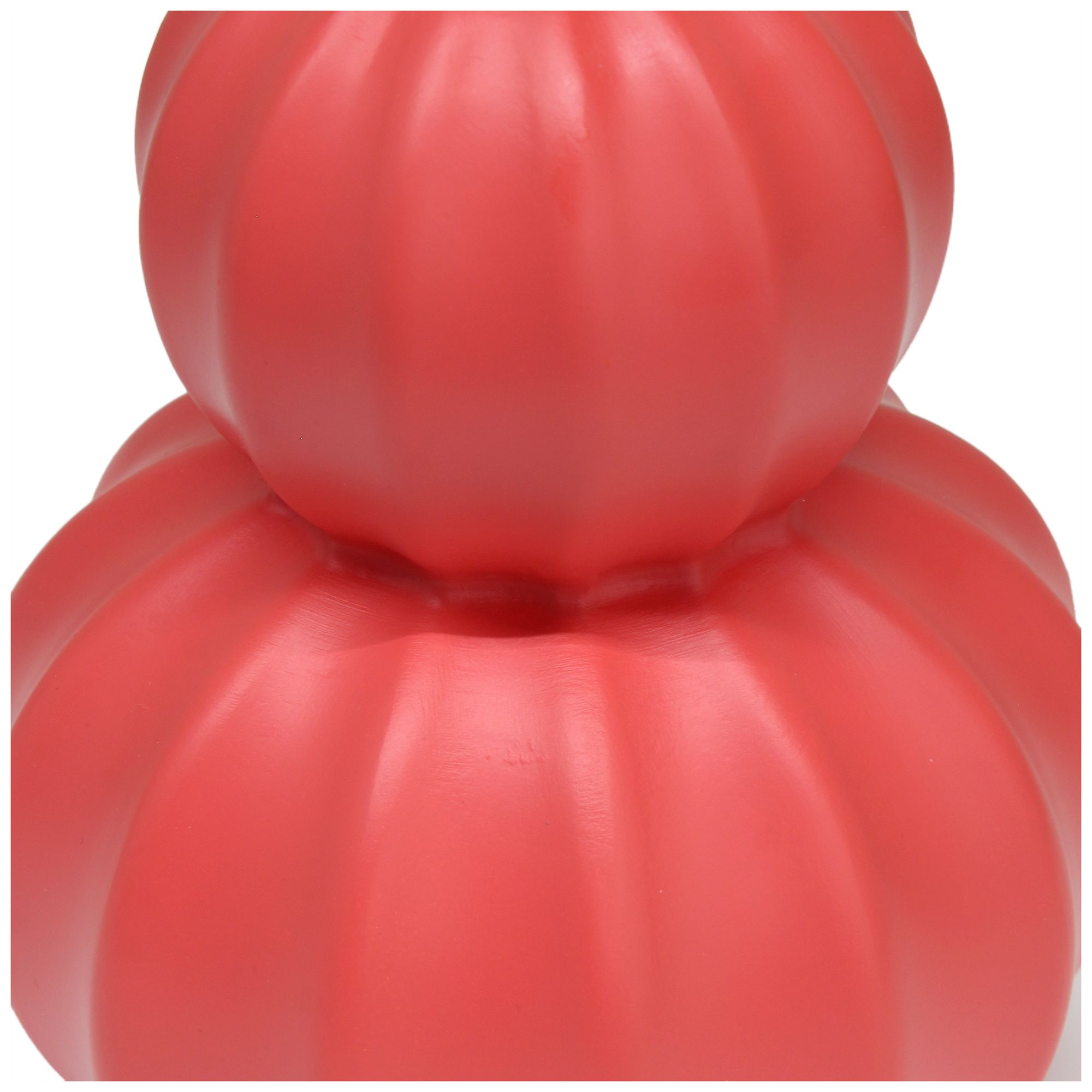 Simple Designs 12.5" Stacked Gourd CRMC Tb Lp, Orange, White Fabric Shade