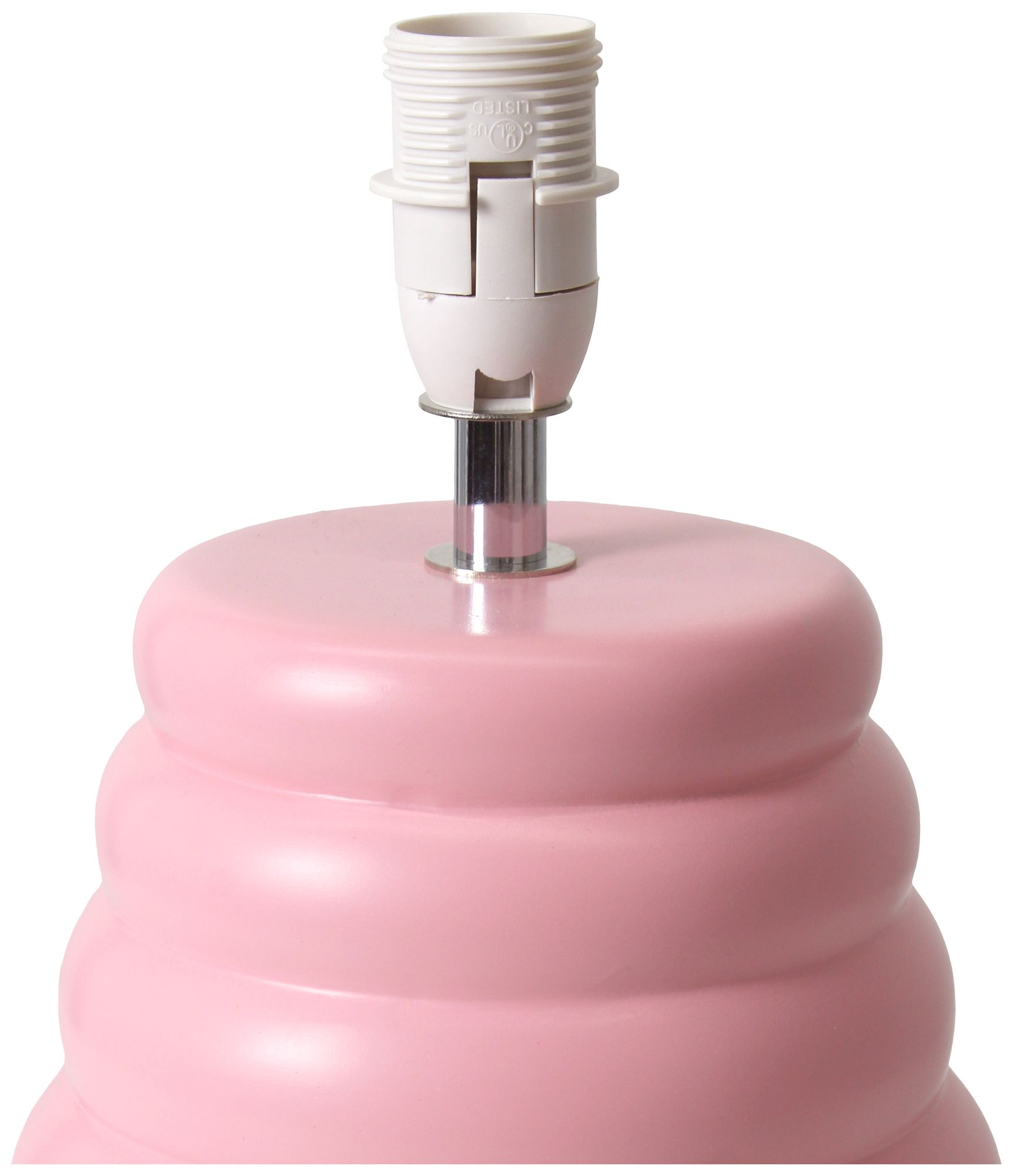 Simple Designs 12.68" Chic Glow Stacked Ceramic Tb Lp, Mono Fbc Shade, Pink