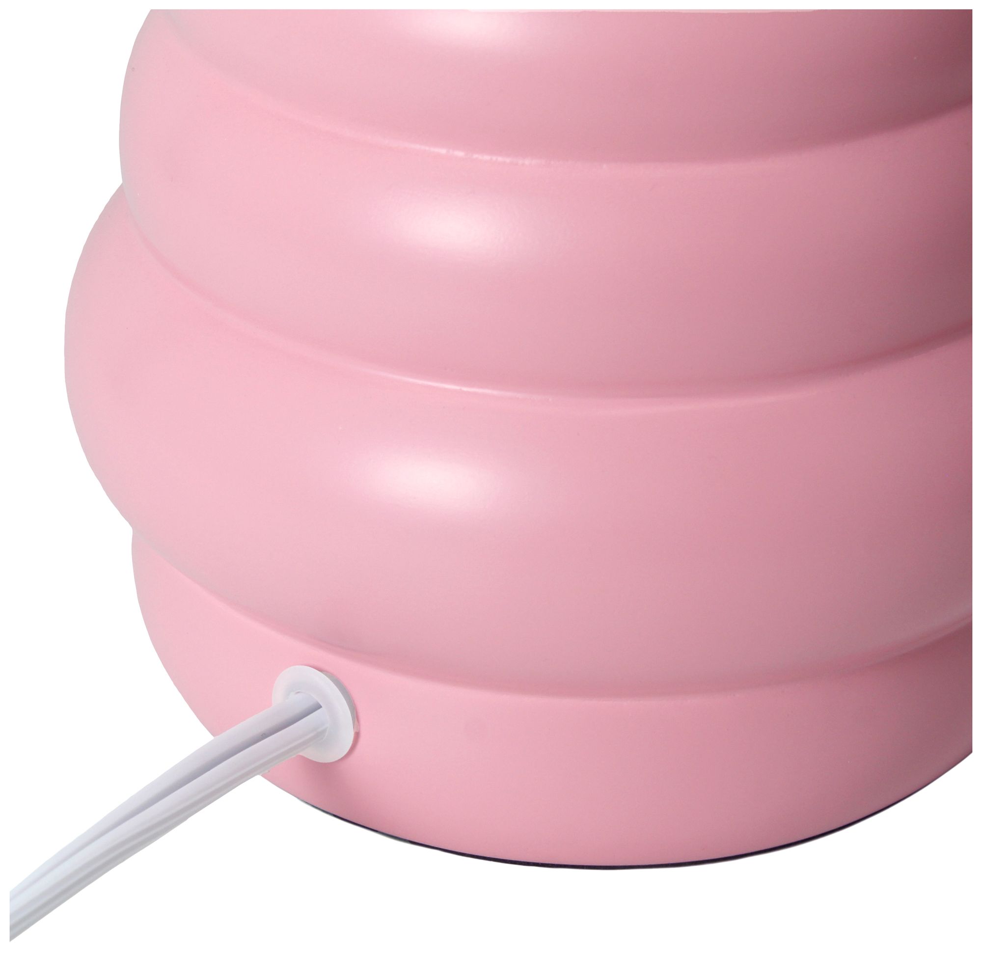 Simple Designs 12.68" Chic Glow Stacked Ceramic Tb Lp, Mono Fbc Shade, Pink