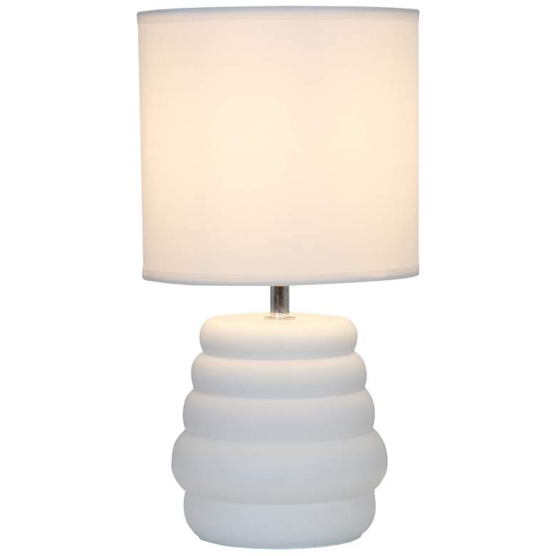 Image 4 Simple Designs 12.68" Chic Glow Stacked Crmc Tb Lp, Mono Fbc Shd, Off White more views