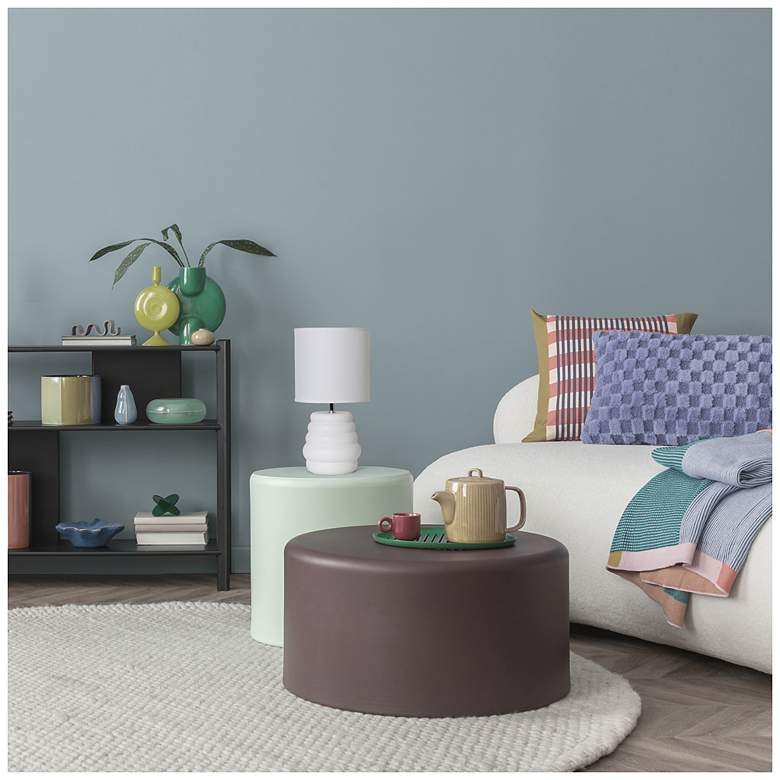 Image 6 Simple Designs 12.68" Chic Glow Stacked Crmc Tb Lp, Mono Fbc Shd, Off White more views