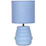 2_Simple Designs 12.68" Chic Glow Stacked Tb Lp, Mono Fbc Shade, Light Blue