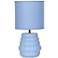 Simple Designs 12.68" Chic Glow Stacked Tb Lp, Mono Fbc Shade, Light Blue