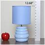 7_Simple Designs 12.68" Chic Glow Stacked Tb Lp, Mono Fbc Shade, Light Blue more views
