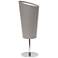 Simple Designs 12 1/2"H Gray Shade Chrome Accent Table Lamp