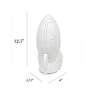 Simple Designs 12 1/2"H White Porcelain Rocketship Accent Table Lamp