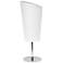 Simple Designs 12 1/2"H White Shade Chrome Accent Table Lamp
