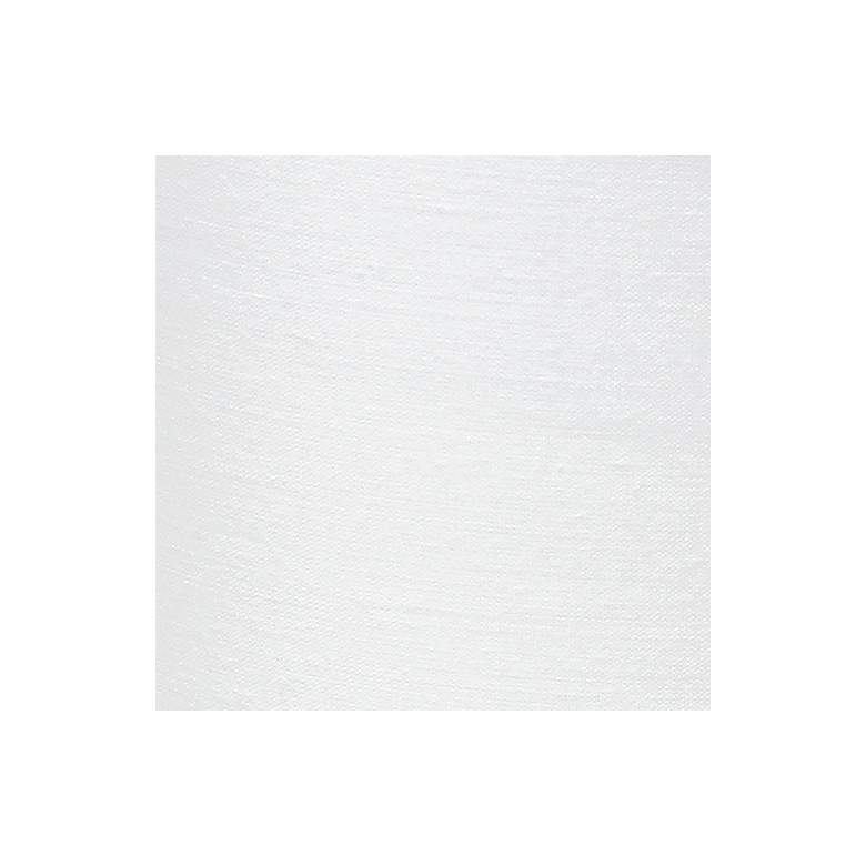 Image 6 Simple Designs 12 1/2"H White Shade Chrome Accent Table Lamp more views