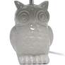 Thumbnail3 of Simple Designs 12 3/4" High Gray Ceramic Accent Table Lamp more views