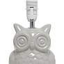 Simple Designs 12 3/4" High Gray Ceramic Accent Table Lamp
