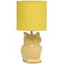 Simple Designs 12 3/4" High Yellow Ceramic Accent Table Lamp
