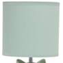 Simple Designs 12 3/4"H Sage Green Ceramic Accent Table Lamp